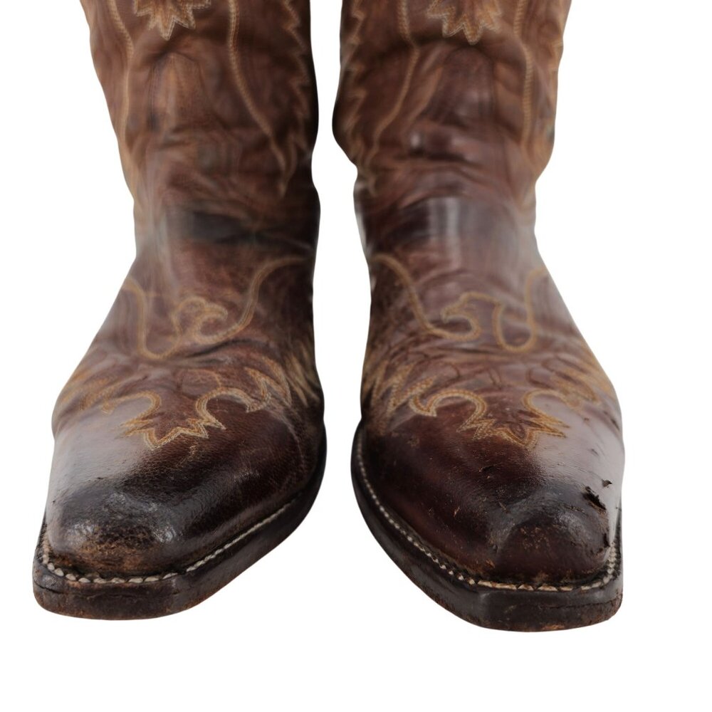Old Gringo Eagle Snip Toe Mens Size 9.5D Brown Leather Cowboy Western Boots - Picture 10 of 13